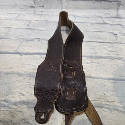 Franklin Straps 3" Chocolate Glove / Gold Stitching  Strap