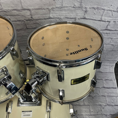 Sunlite 3 Piece Drumset White