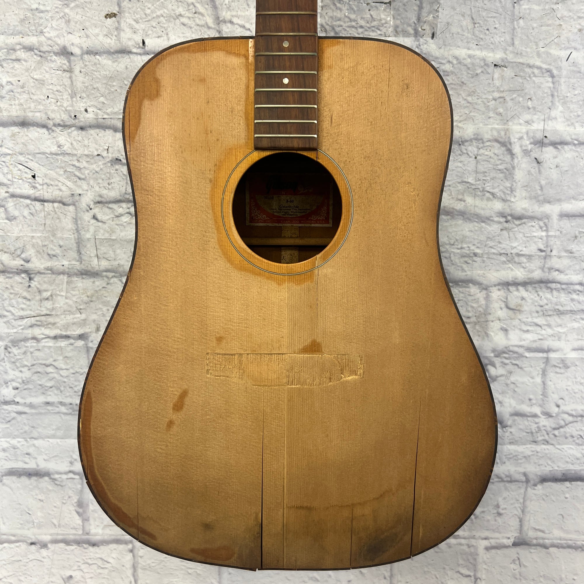 Gibson Vintage J40 Luthier Project Square Shoulder Dreadnaught Acoustic Guitar