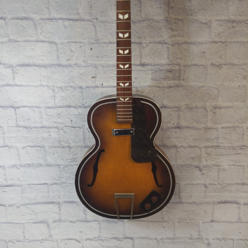 Regal Arch Top Acoustic Project with Dearmond Hershey Bar Pickup