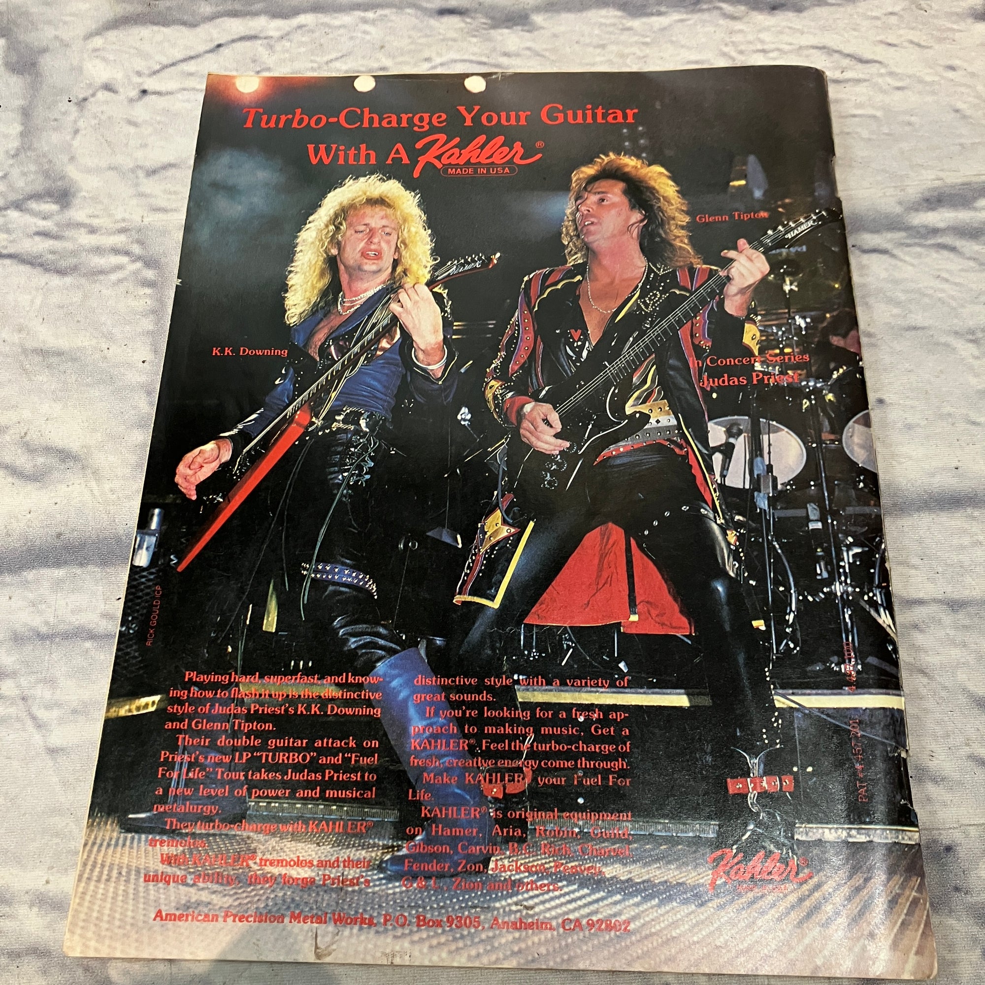 Guitar For the Practicing Musician January 1987 "Neal Schon & Vivian Campbell" - Vintage Magazine
