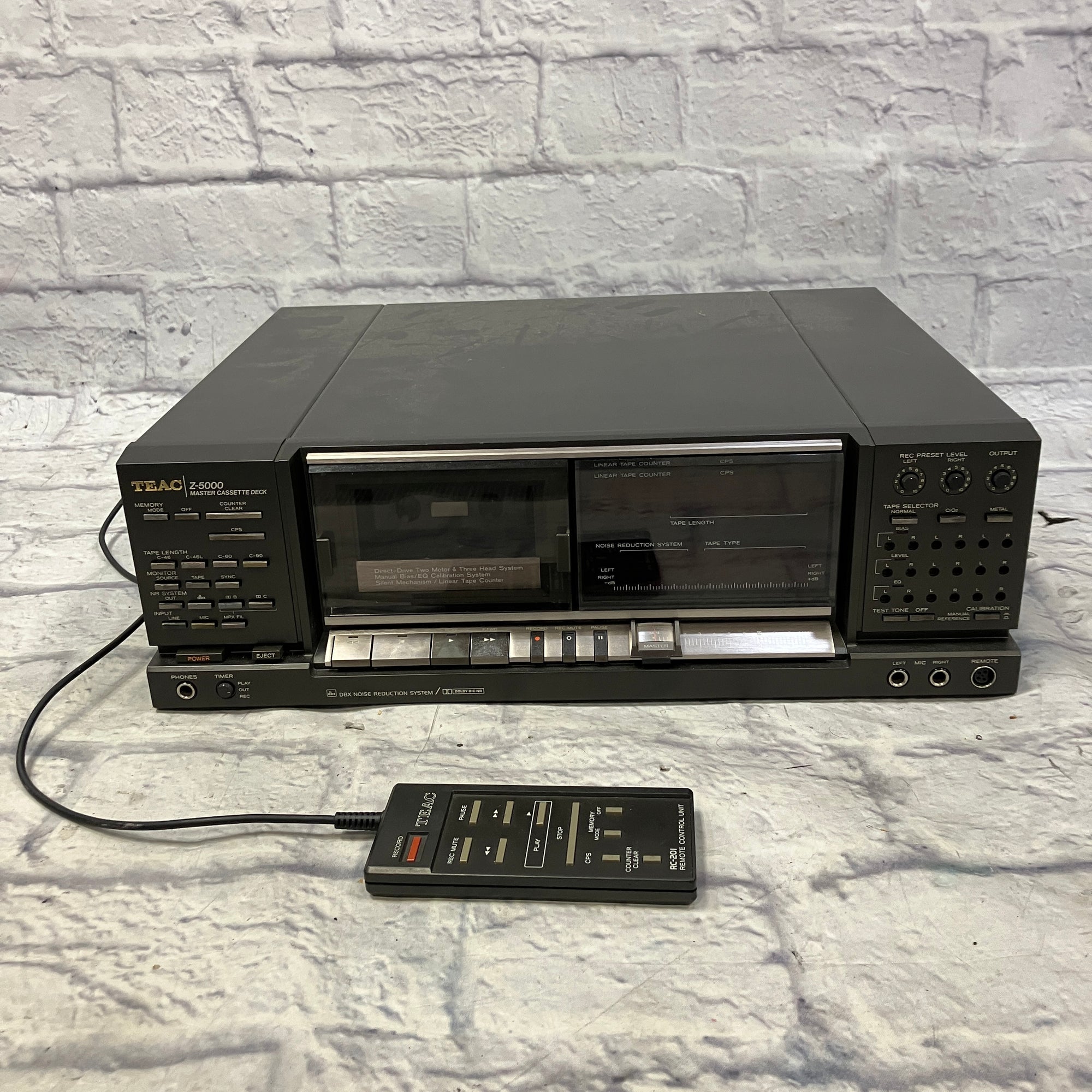 TEAC V-610 Stereo Cassette Deck – Tested Working – Includes Remote TEAC V-610 Stereo Cassette Deck – Tested Working – Includes Remote
