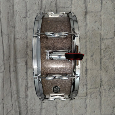 Vintage Olympic Snare Drum Silver Sparkle 5 x 14