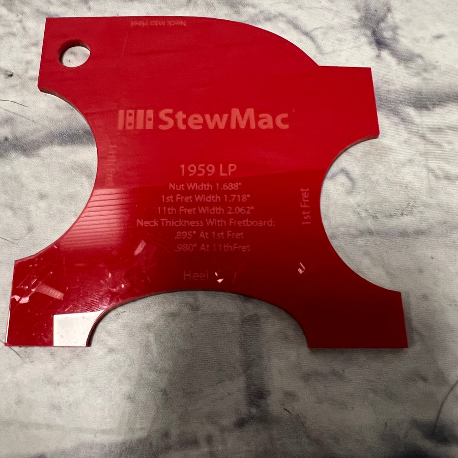 StewMac Neck Shaping Template 1959 LP