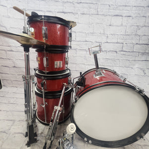 Cecilio Junior 5pc Drum Set with Stands and Cymbals