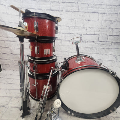 Cecilio Junior 5pc Drum Set with Stands and Cymbals
