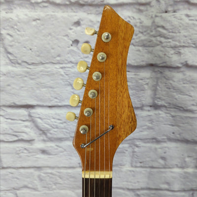 Vintage 1960s Kingston Swinger Short Scale MIJ Electric Guitar w/ Original Case and 60's Guitar Strap