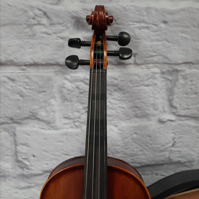 D. Baesel Red Brown 4/4 Violin with Hygrogometer Hard Case and Bow - SNMSK2018-11