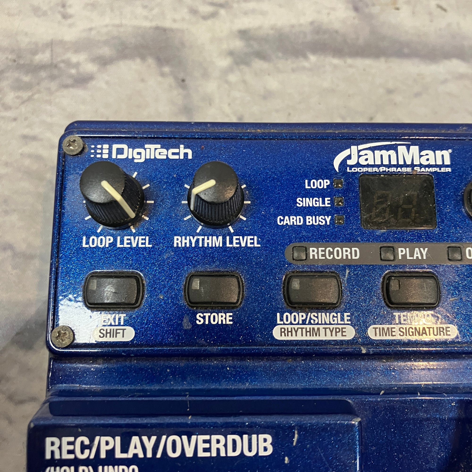 Digitech JamMan Looper Phrase Sampler with Power Supply