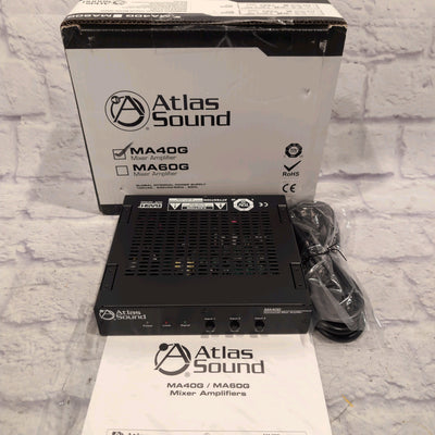 Atlas Sound MA40G Global Mixer Amplifier 3 Channel 40 Watt Balanced