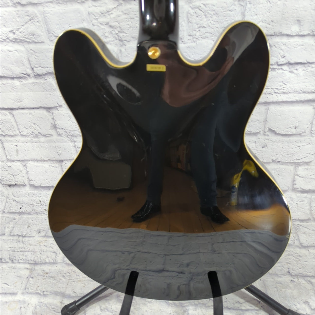 Epiphone Sheraton Semi Hollow Electric Guitar - Black 1989 MIK