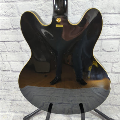 Epiphone Sheraton Semi Hollow Electric Guitar - Black 1989 MIK