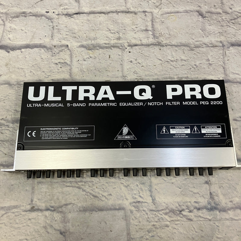 Behringer PEQ2200 5 Band Parametric Rack EQ - Evolution Music
