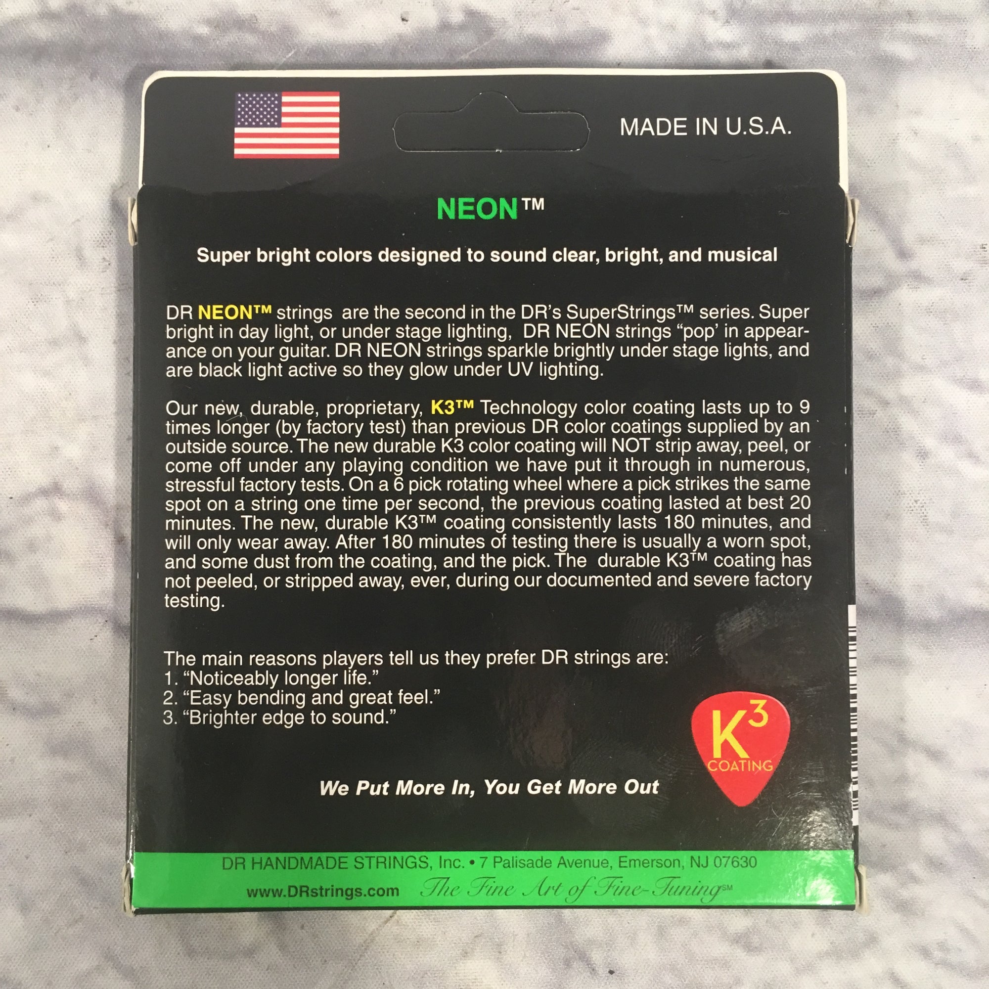 DR Neon Green Coated Lite Electric Guitar Strings 10-46