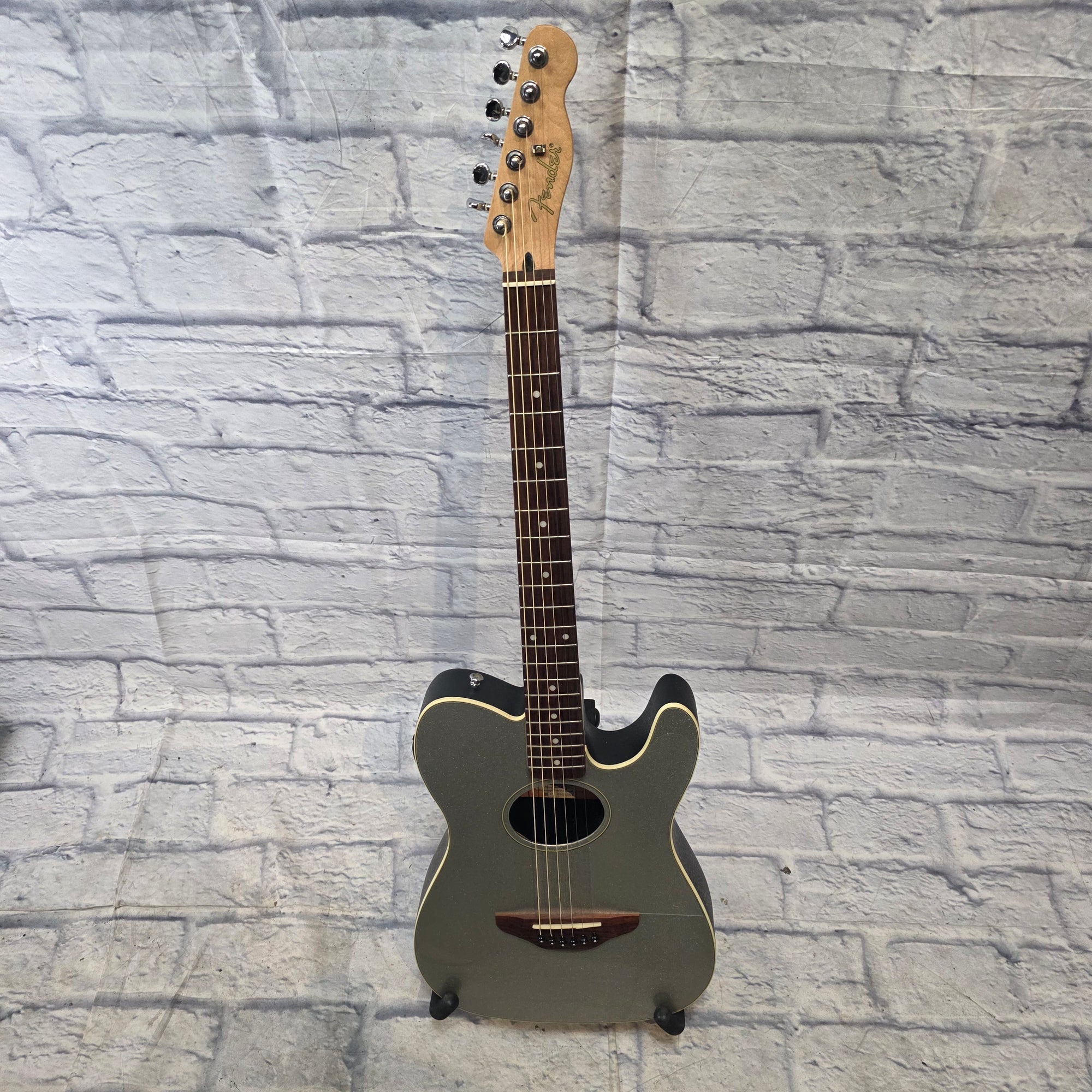 Fender Telecoustic Silver Sparkle Acoustic Guitar