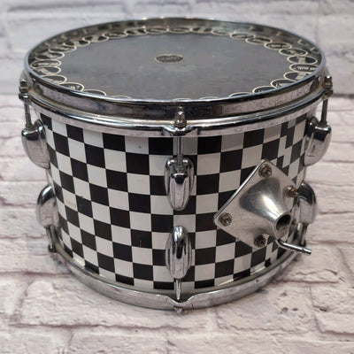 Unknown Vintage 12x8" Rack Tom w/ Checkered Wrap