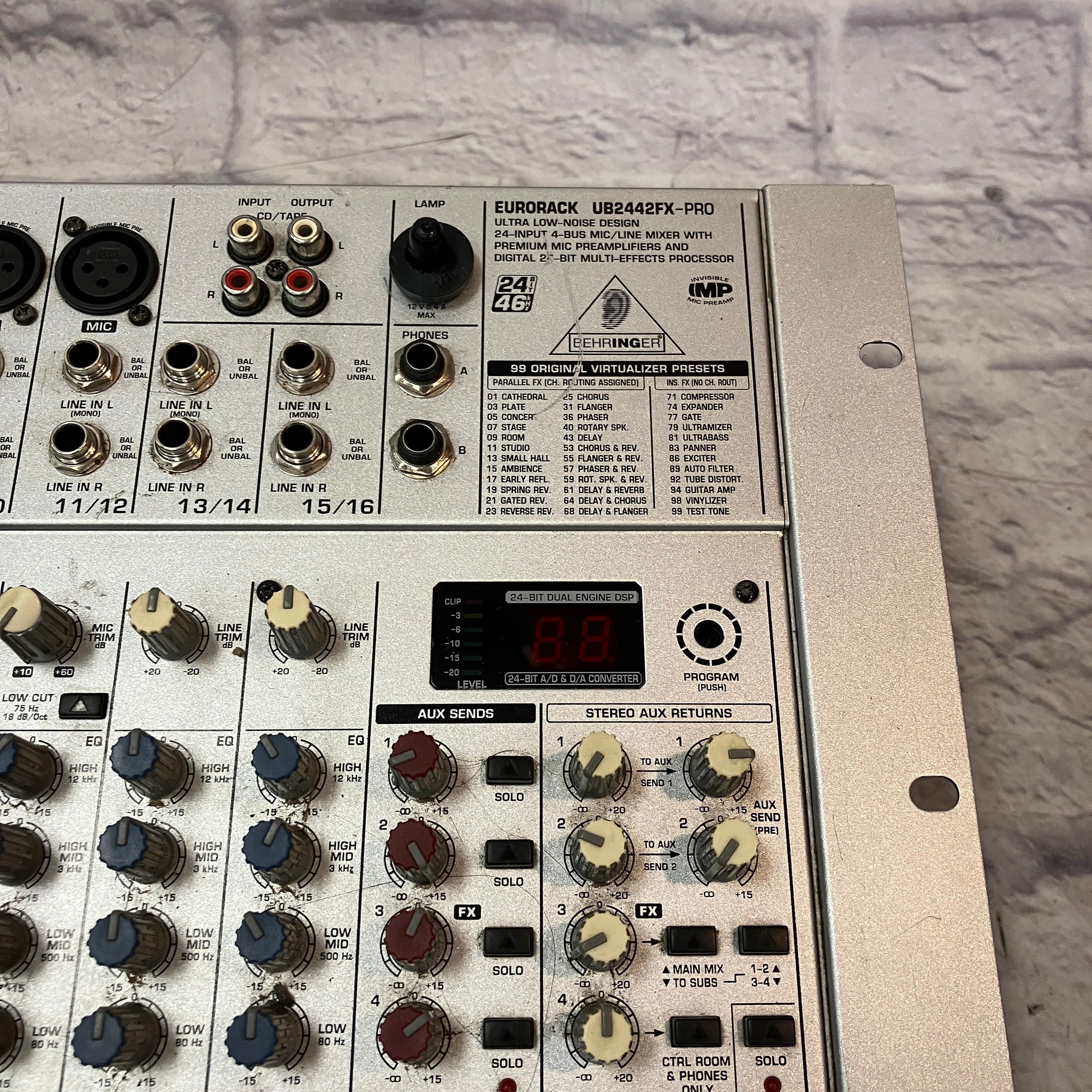 Behringer UB2442FX-Pro Rackmounted Mixer - Evolution Music