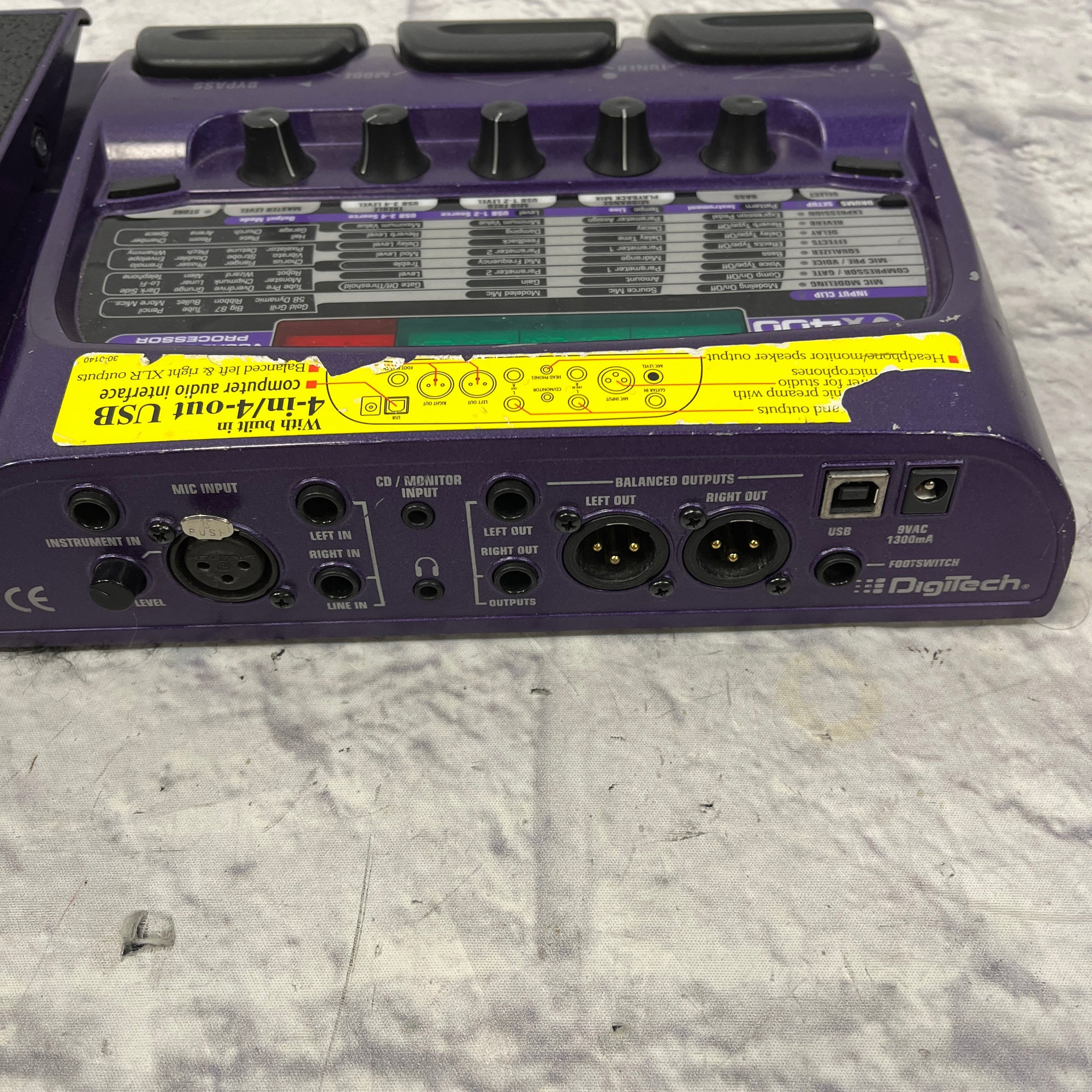 Digitech VX400 Vocal Processor with Power supply - Evolution