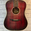 Alvarez Artist Series 5043 Deep Crimson Acoustic Guitar (With Hard Case)