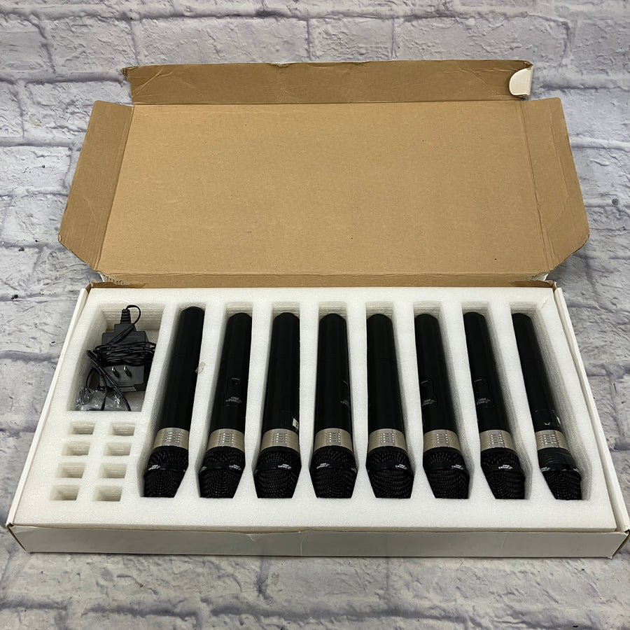 Pyle Pro PDWM8400 8 Channel Wireless Microphones and Receiver