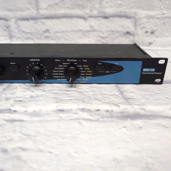 Lexicon MPX110 Dual Channel Multi Effects Rack Processor w/Power Suppl ...