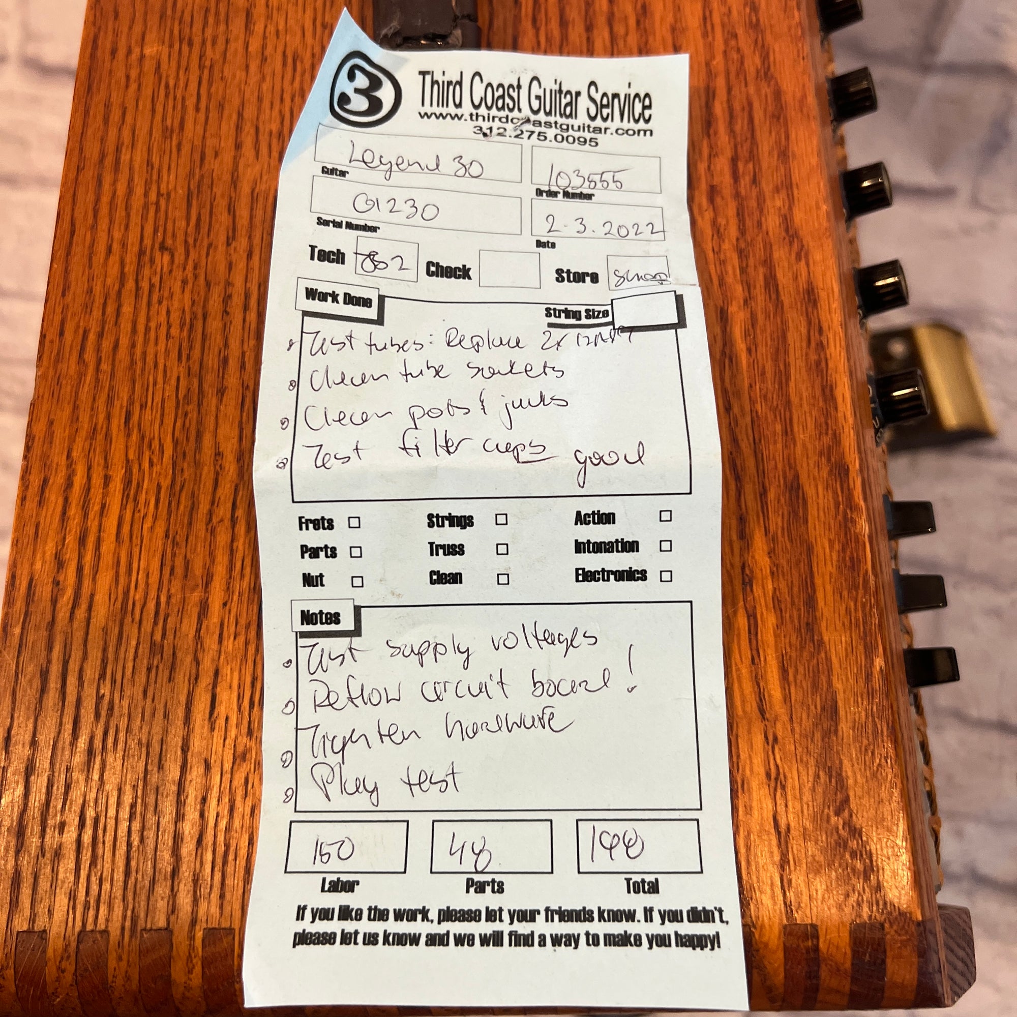 Legend A30 Hybrid Guitar Combo Amp Made in USA