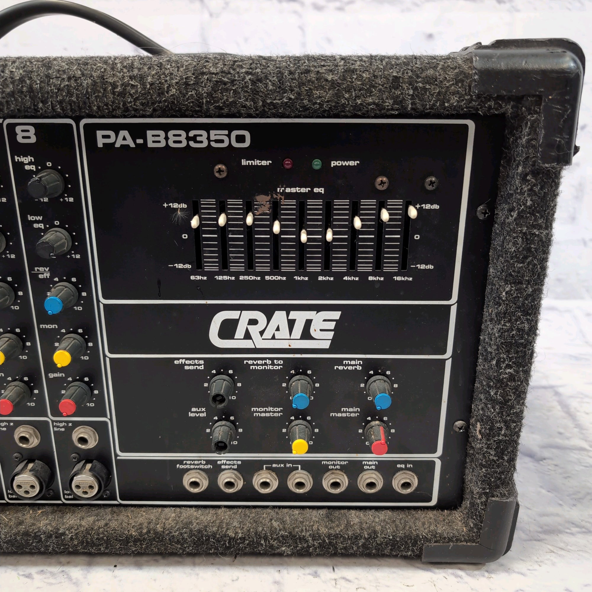 Crate PA-B8350 8-Channel NOT FUNCTIONAL