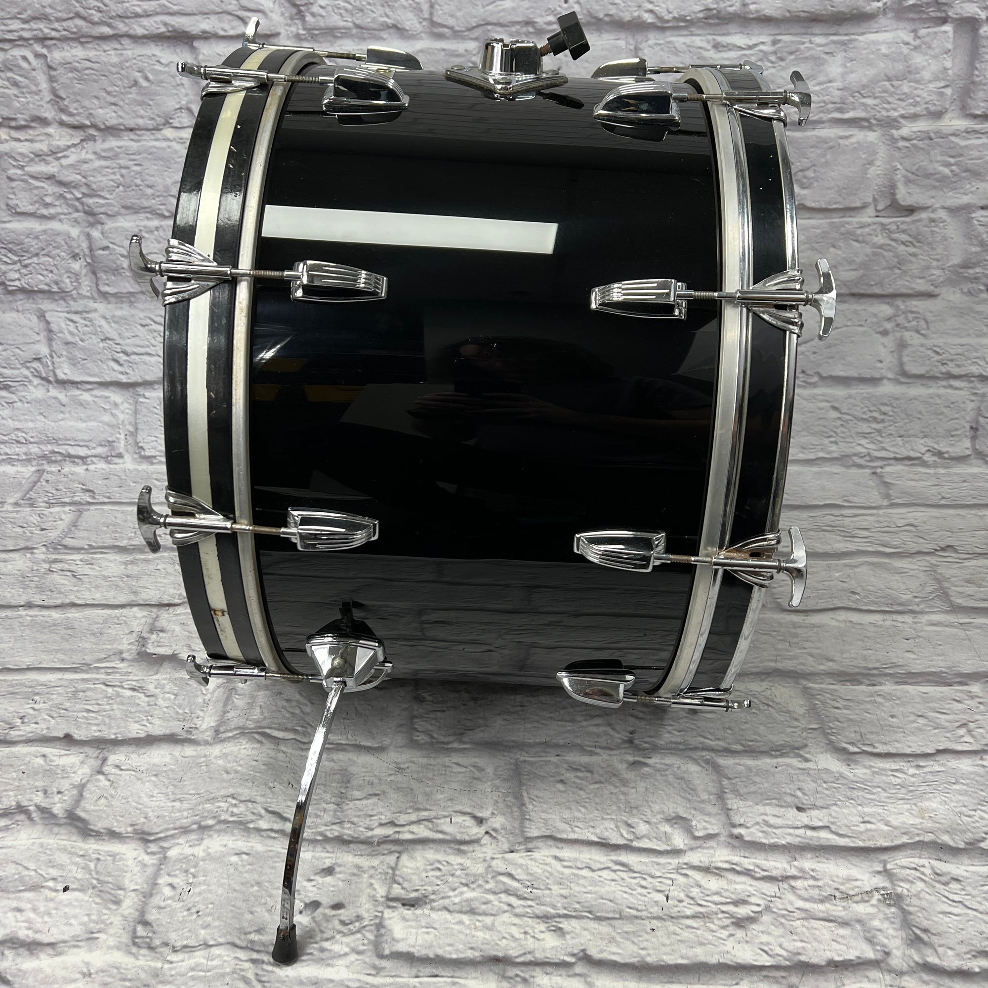 Ludwig Blue Olive Vistalite 12 13 16 22 with 14x5 Snare - Black