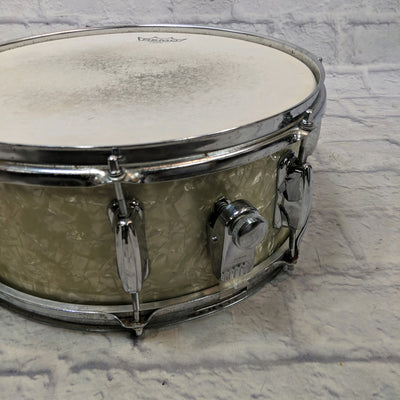 Unknown Vintage MIJ 14 x 5 White Pearl Snare Drum