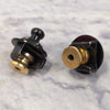 Schaller Gold / Black Security Strap Locks/Buttons (Pair)