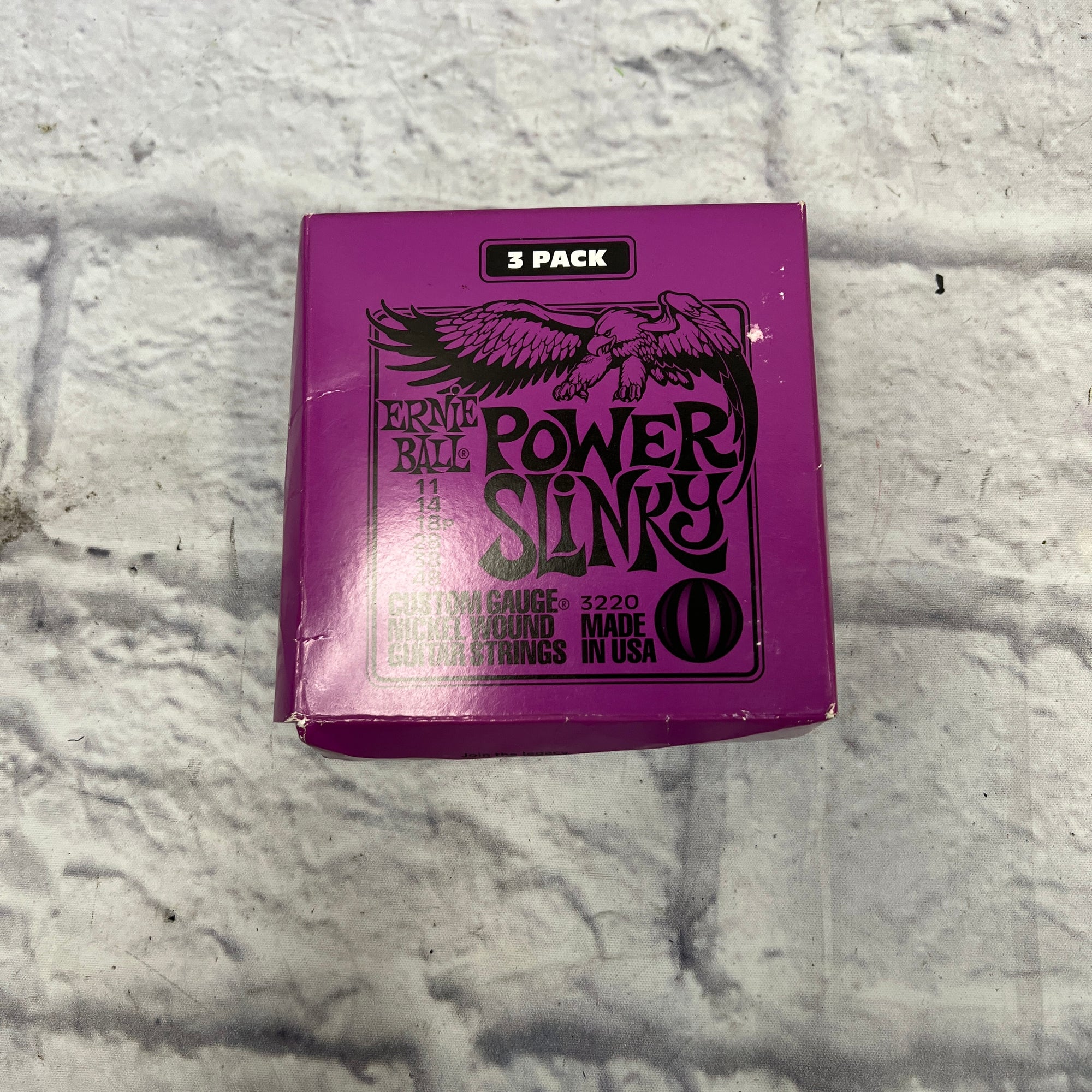 Ernie Ball Power Slinky 3 Pack Electric Guitar Strings