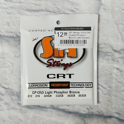 SIT Strings 12-53 CRT Coated Phosphor Bronze Light Acoustic Strings