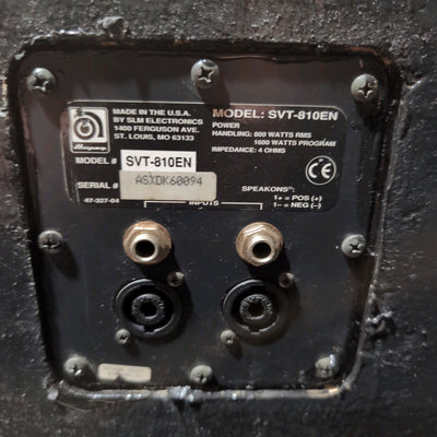 Ampeg SVT-810 8x10 Bass Speaker Cabinet