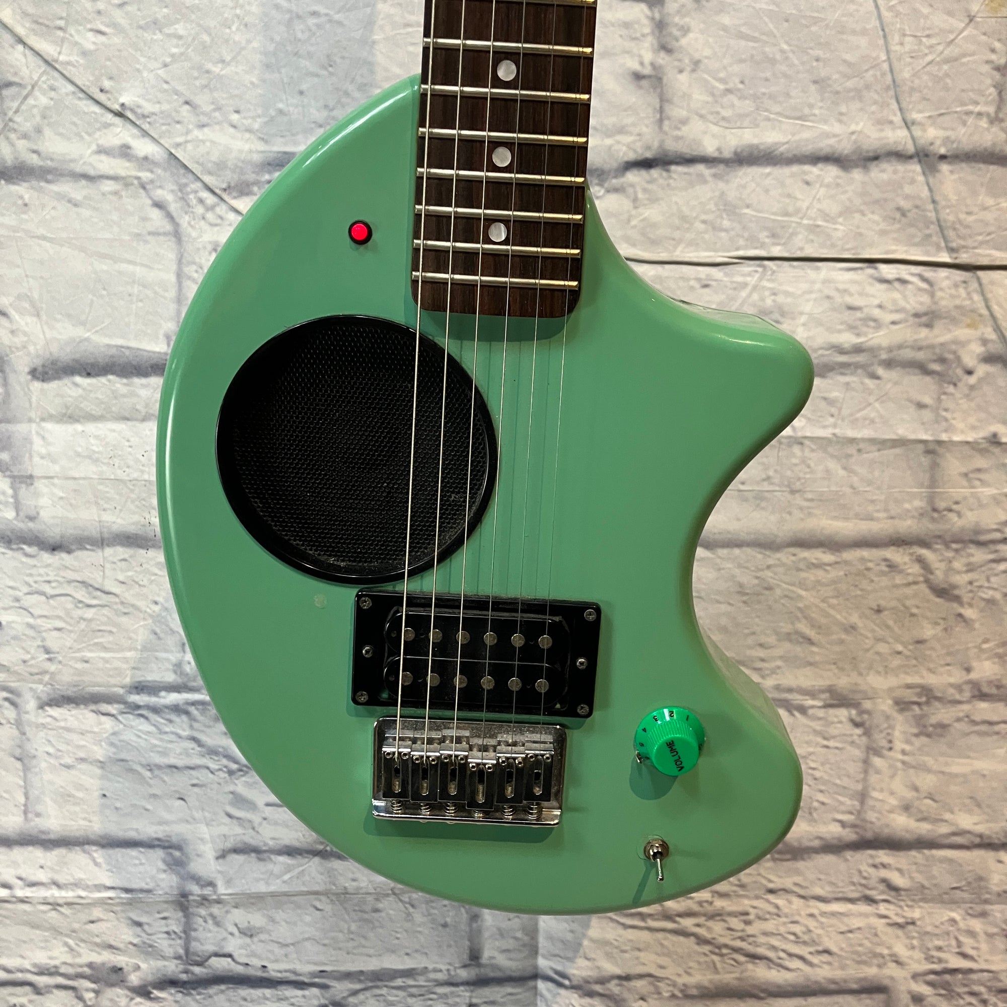 Fernandes Zo-3 "Elephant" Surf Green Travel Guitar