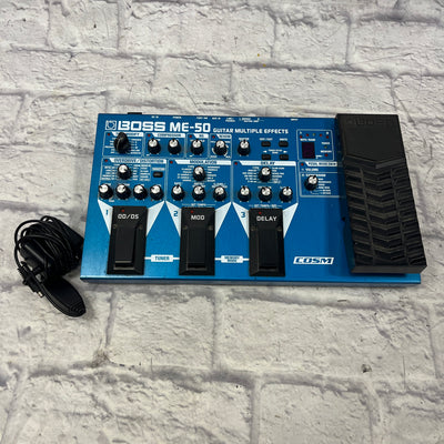 Boss ME-50 Multieffects Pedal with Power Supply