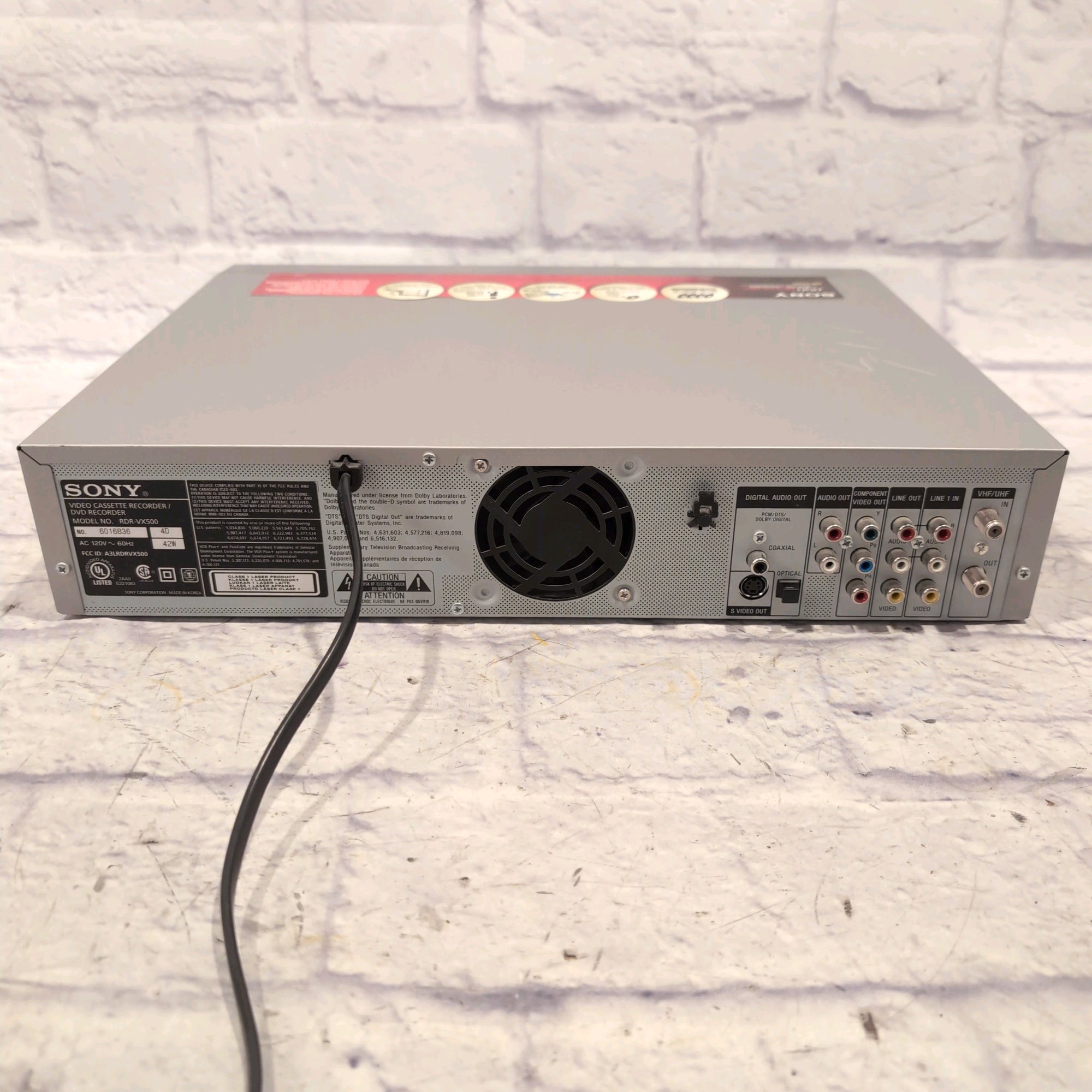 Sony RDR-VX500 DVD Recorder / VCR Combo