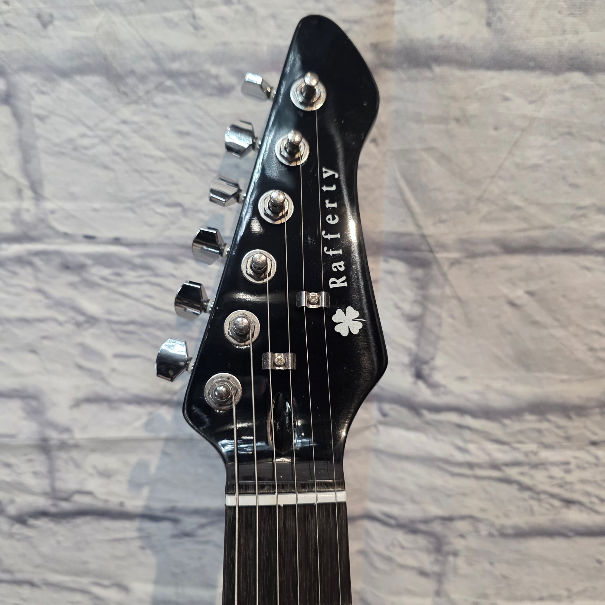 Rafferty Guitars Silver / Black Electric Guitar