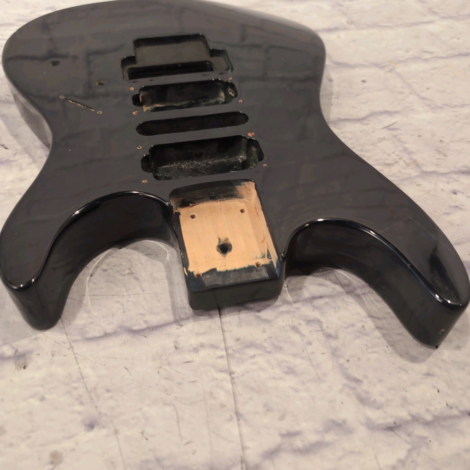 Unknown HSH Floyd Green Electric Guitar Body