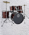 Dixon Riot Five Piece Cherry Red Drum Kit