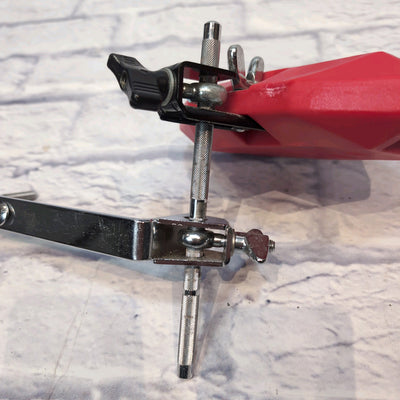 LP Latin Percussion Red Jam Block w/ Mounting Bracket