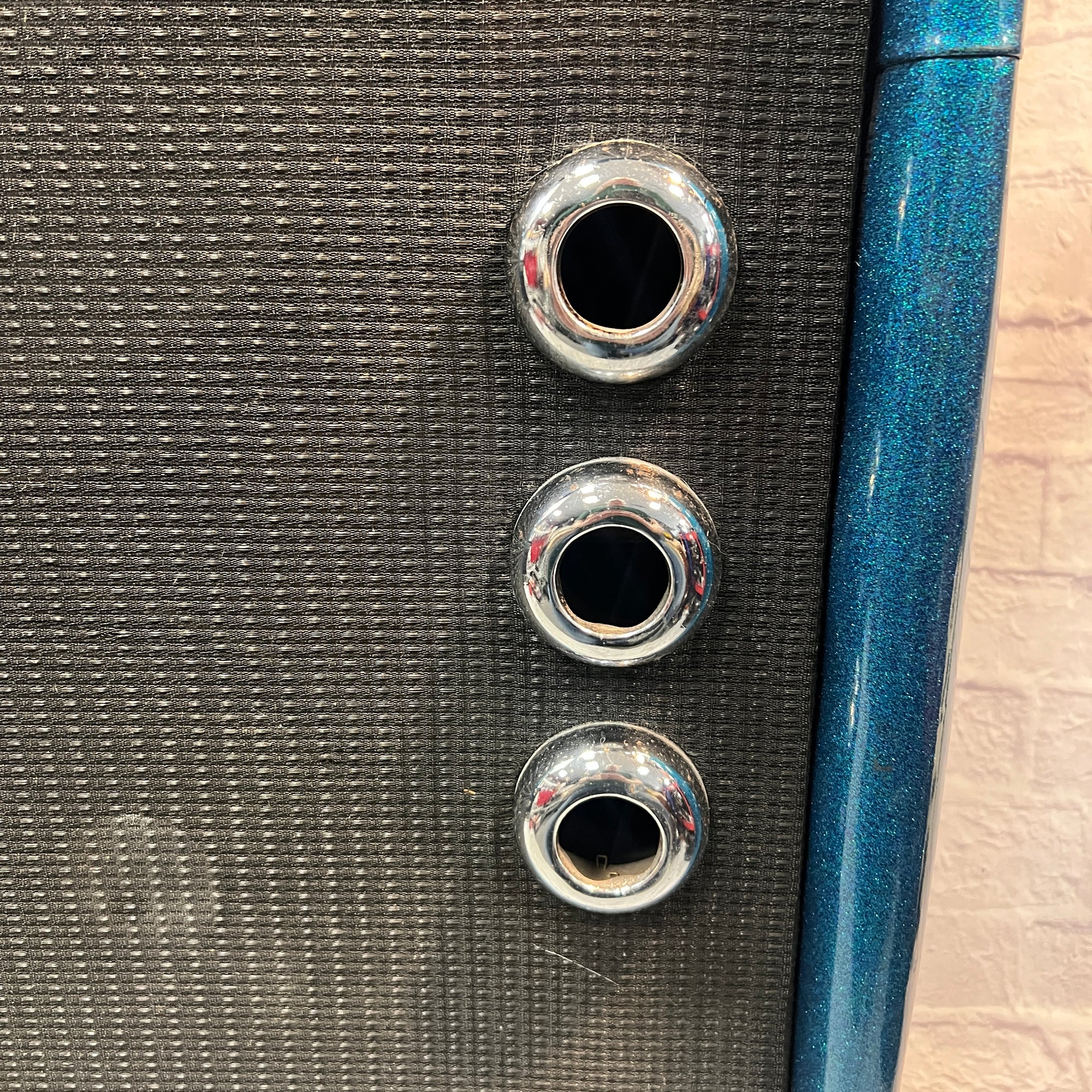 Plush Vintage P1000S 2x15 Guitar Cabinet Blue Sparkle