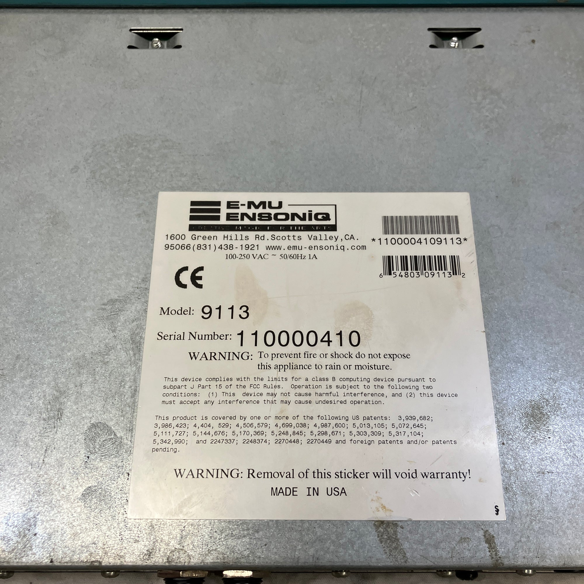 E-Mu Planet Earth Rackmount Synthesizer Rackmount Synth