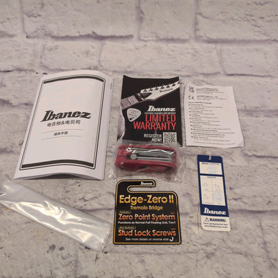 Ibanez Premium S1070PBZ Electric Guitar Cerulean Blue Burst with Original Gig Bag