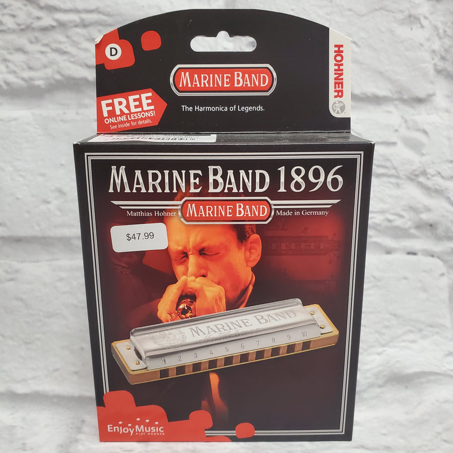 Hohner Marine Band Harmonica 1896bx Blues Harp Key Of D