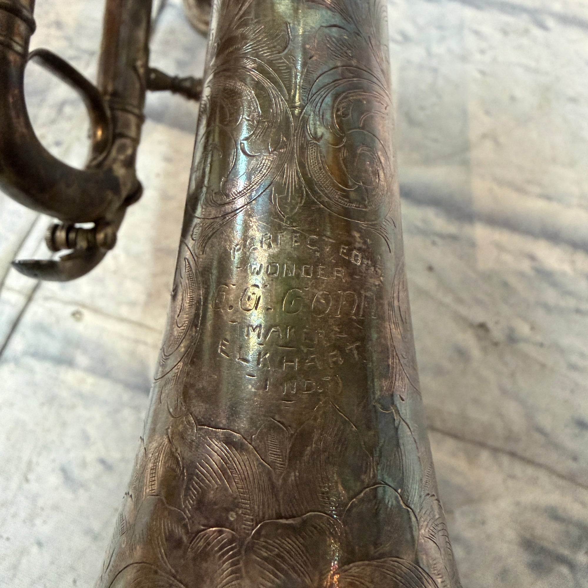 Antique C.G. Conn Perfected Wonder Cornet