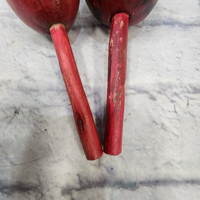 Unknown Red Maracas Pair