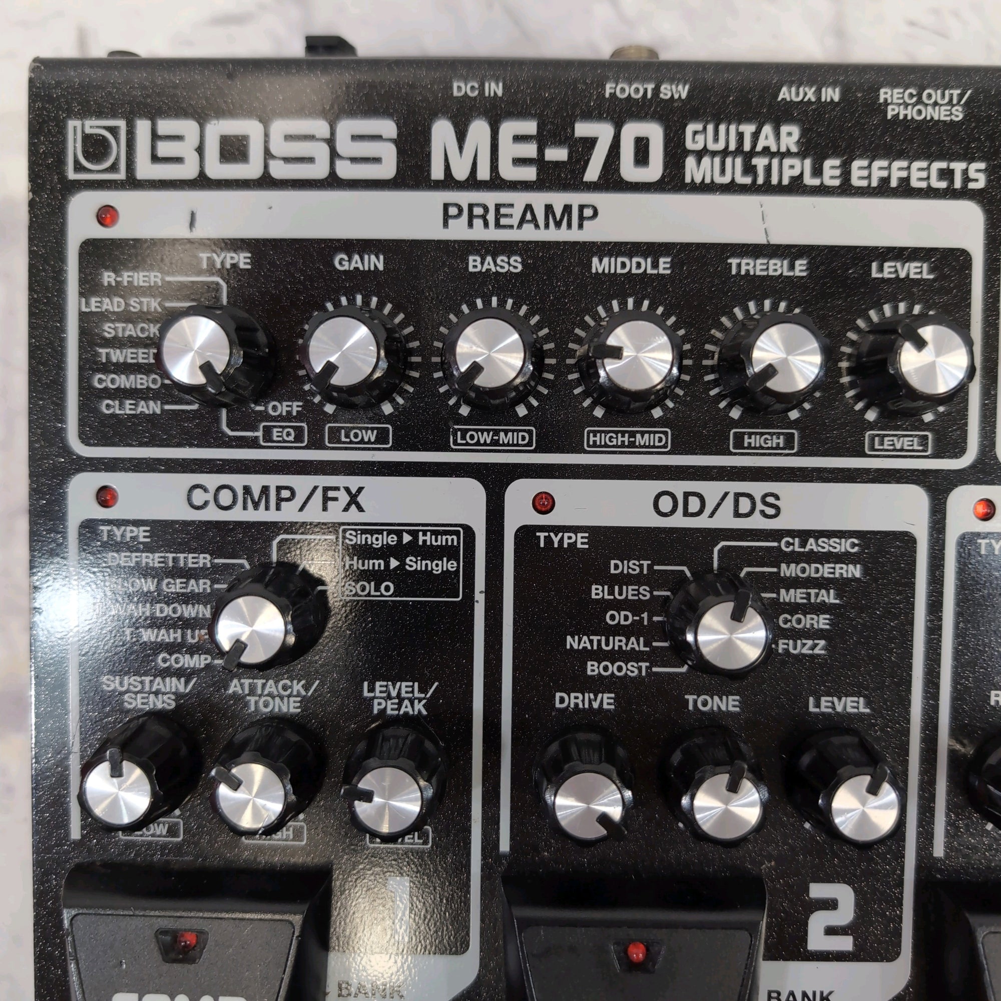boss me 70 effects pedal Boss ME-70 Guitar Multieffects Pedal