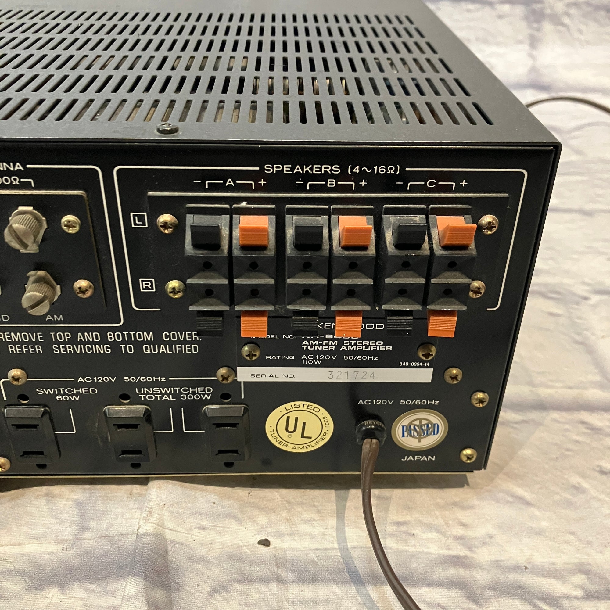 Kenwood KR-6400 Stereo Receiver - AS IS