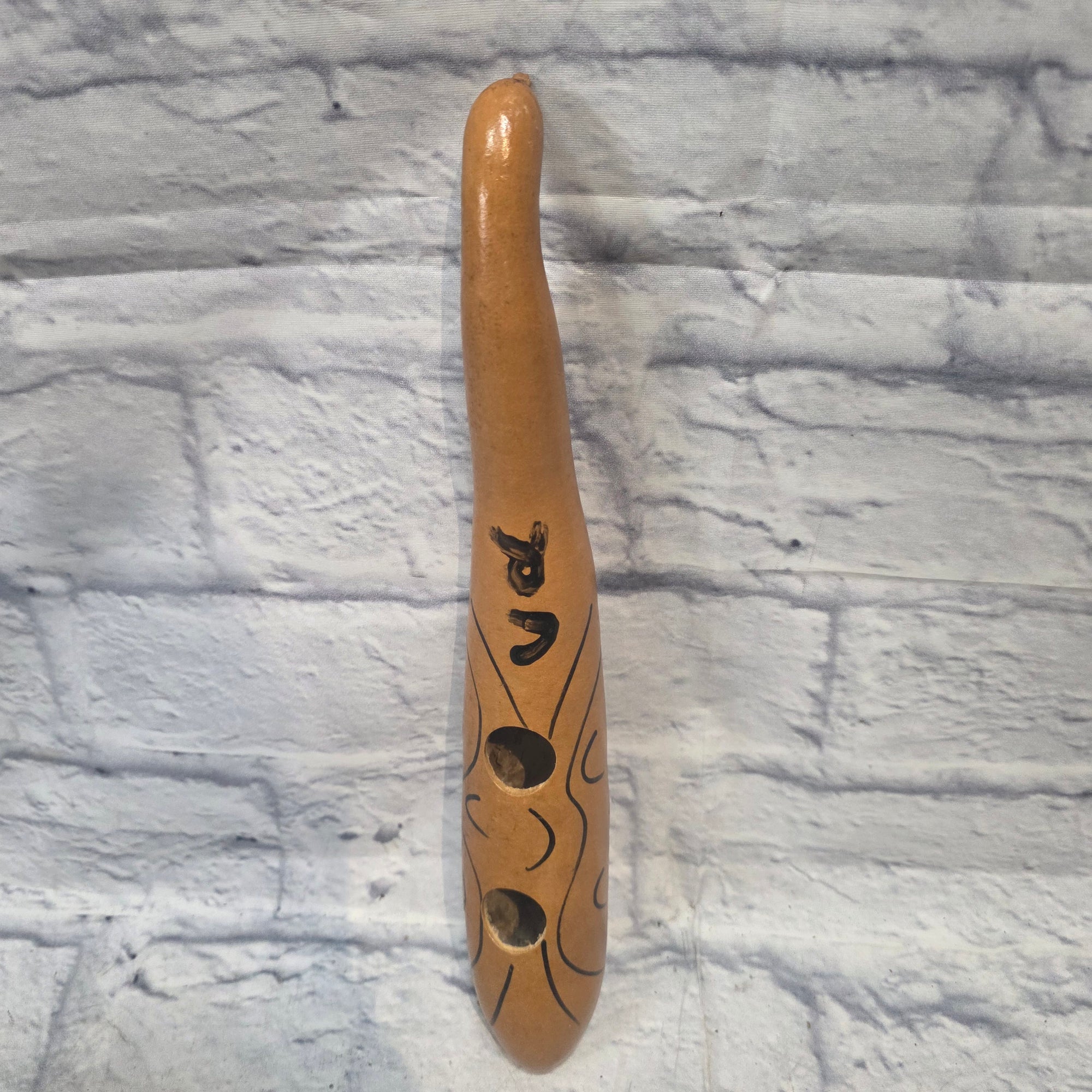 Unknown Dried Gourd Guiro Drum Stand