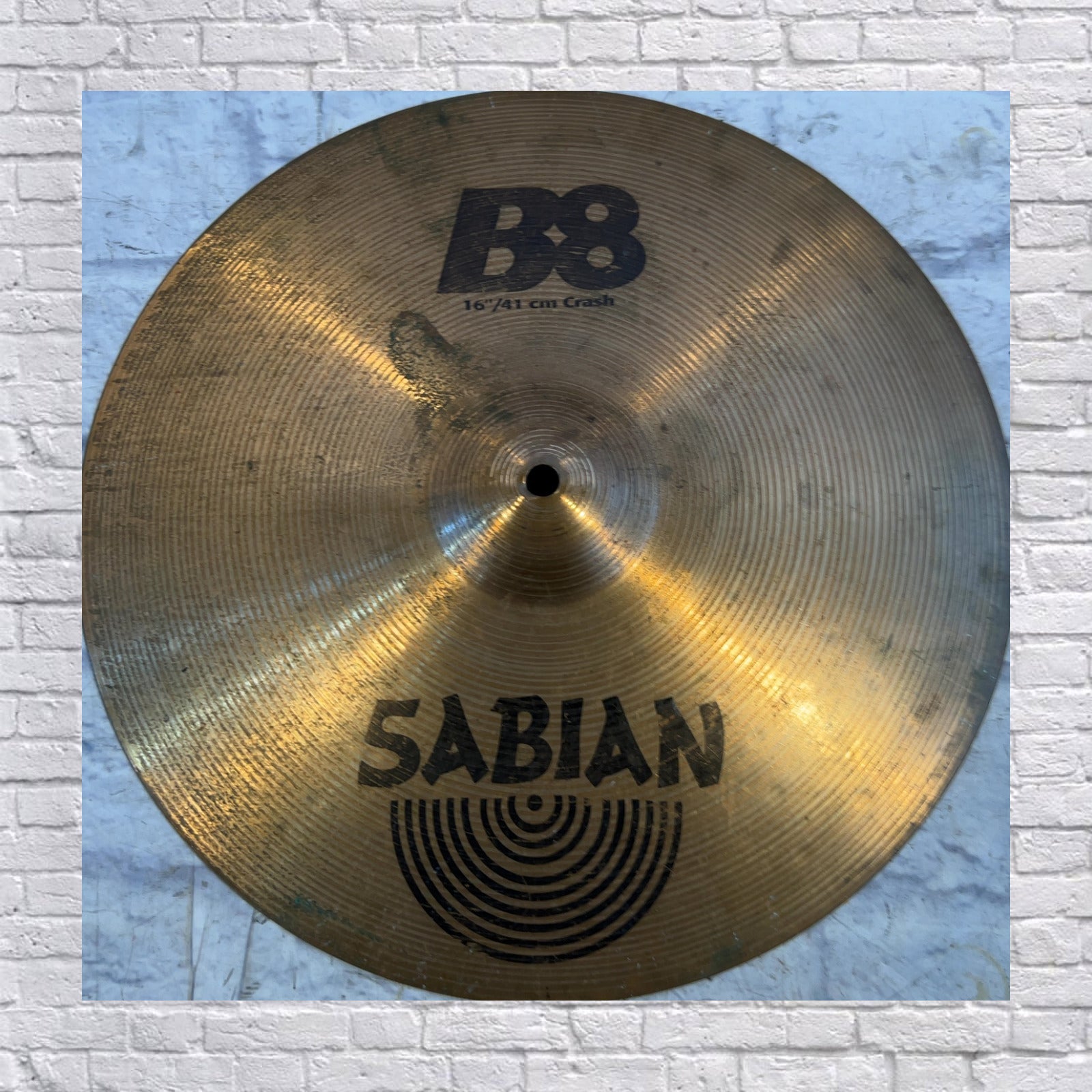 Sabian 16 B8 Crash Cymbal CRACKED